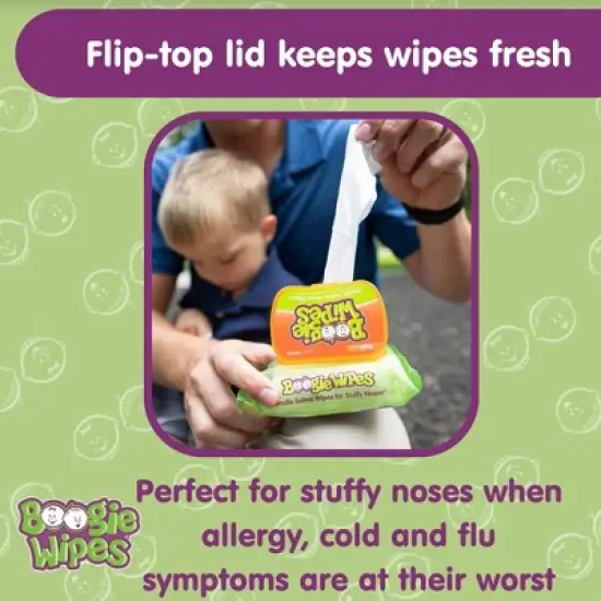 Boogie Wipes Saline Nose Wipes Fresh Scent - 30ct image {5}
