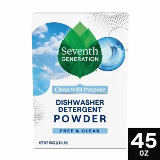 Seventh Generation Free & Clear Auto Dishwasher Detergent Powder - 45oz image {7}