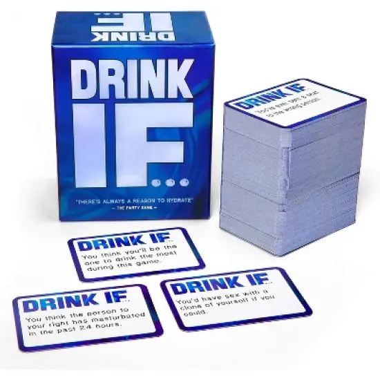 DRINK IF... Outrageous Hydration Party Card Game for Friends - 600 Hilarious Reasons to Drink Water! Adult Party Card Game for Friends at Game Night image {2}
