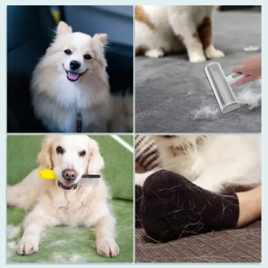 Unique Bargains Lint Roller for Pet Hair Light Gray 1 Pc image {5}