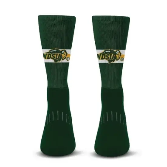 NCAA North Dakota State Bison Streak Team Color Crew Socks - L image {1}