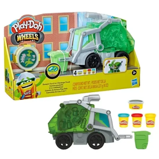Play-Doh Wheels Dumpin' Fun 2-in-1 Garbage Truck image {2}