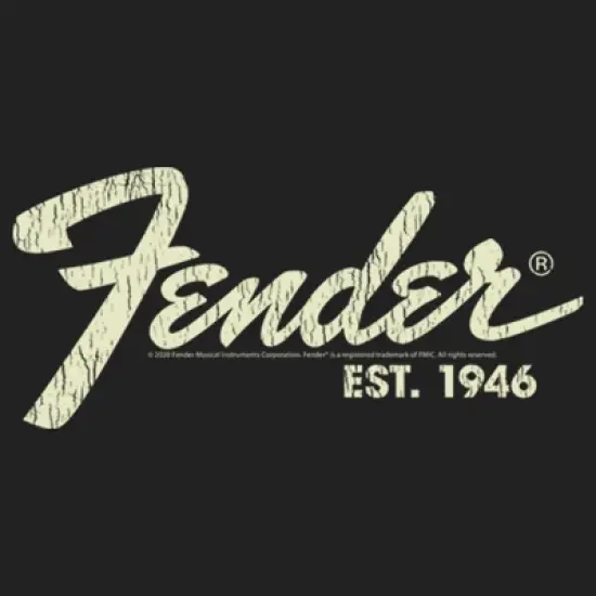 Junior's Fender Distressed Logo Festival Muscle Tee image {1}
