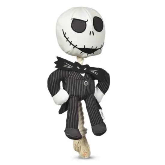 Halloween Disney 12" Nightmare Before Christmas Jack Skellington Dog Rope Plush Toy image {1}