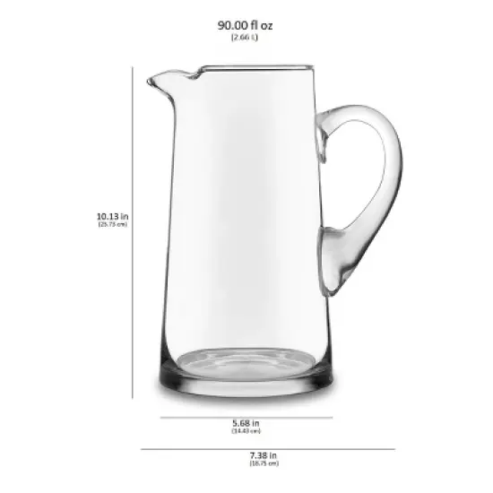 Libbey Cantina Glass Pitcher, 90 ounce image {2}
