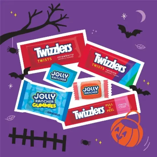 Twizzlers, Jolly Rancher Sweets Assorted Halloween Candy - 100.46oz/365pc image {4}