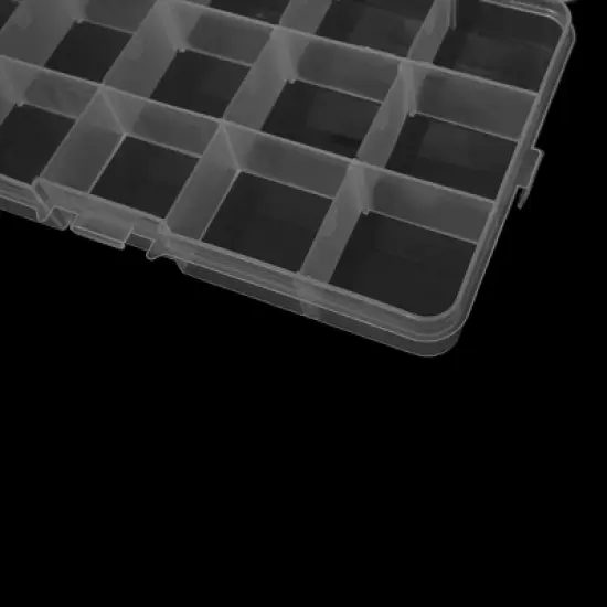 Unique Bargains Plastic Fishing Bait Storage Angling Tackle Box Container Clear 5 PCS image {2}