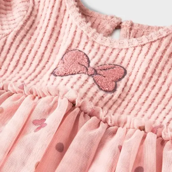 Baby Girls' Disney Mickey Mouse & Friends Polka Dots Top and Bottom Set - Pink image {2}