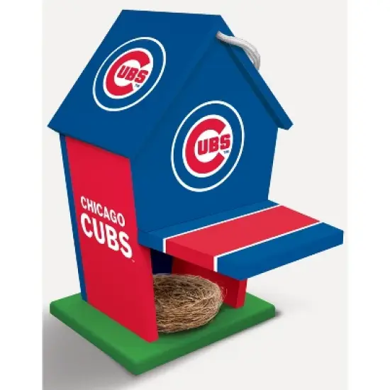 MasterPieces Officially Licensed MLB Chicago Cubs outdoor wood birdhouse! image {2}