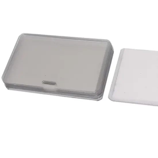 Unique Bargains Plastic Horizontal Name Tag ID Badge Card Holder Clear 10 Pcs image {2}