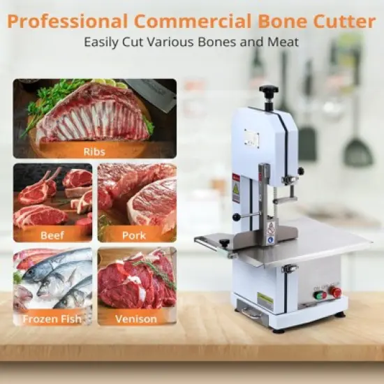 Garvee Meat Saw,  0.39～5.7 Inches Cutting Thickness with 6 Saw Blades, Bone Saw with Workbench image {7}