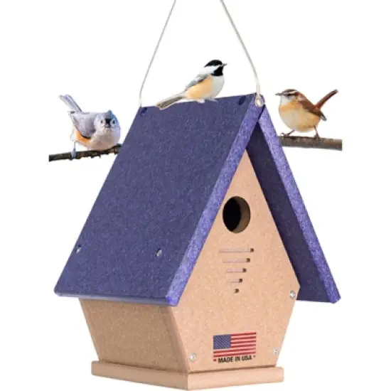 JCS Wildlife Wren, Chickadee, and Warbler Chateau Birdhouse image {7}
