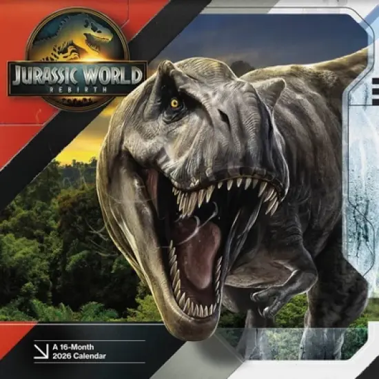 Trends International 2026 Jurassic World 4 12"x12" Wall Calendar image {7}