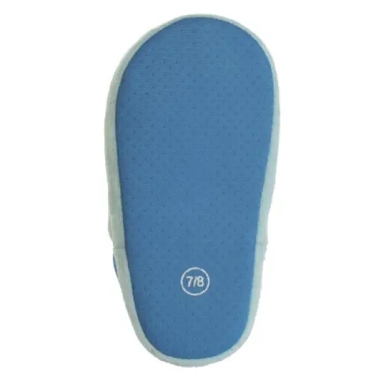 Disney Frozen Girl Slippers - Elsa and Anna Plush Lightweight Warm Comfort Soft Aline House Shoes &ndash; Ice Blue (sizes 5-12 Toddler-Little Kid) image {6}