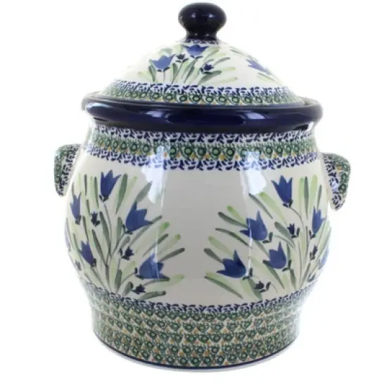 Blue Rose Polish Pottery 1101 Zaklady Cookie Jar image {3}
