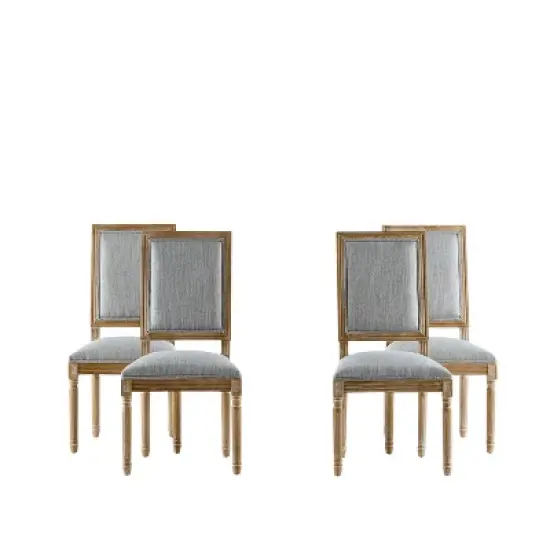 Christopher Knight Home Carina French Country Rubberwood Upholstered Dining Chair (Set of 4) image {10}