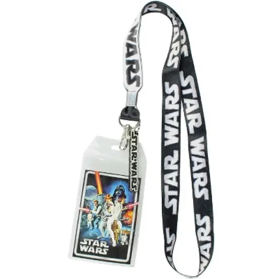 Star Wars ID Lanyard with Clear Badge Holder And Rubber Logo image {4}