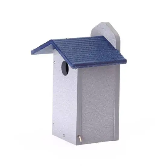Green Solutions Rustic Recycled Bluebird House Blue - Birds Choice: Weather-Resistant, Pole Mount, No Assembly Required image {1}