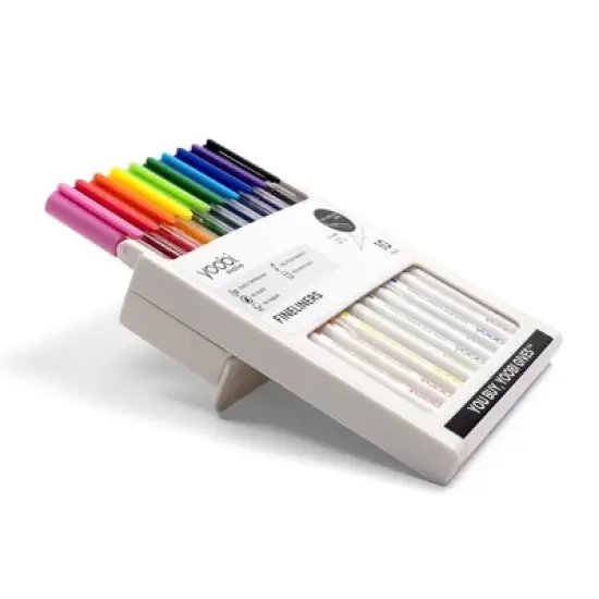 Yoobi Evolve 10pk Fineliner Pen Brights See-Through, Teacher Supplies image {5}