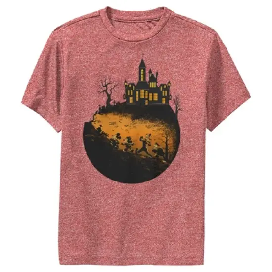 Boy's Mickey & Friends Walking Towards Haunted Mansion Performance Tee image {4}