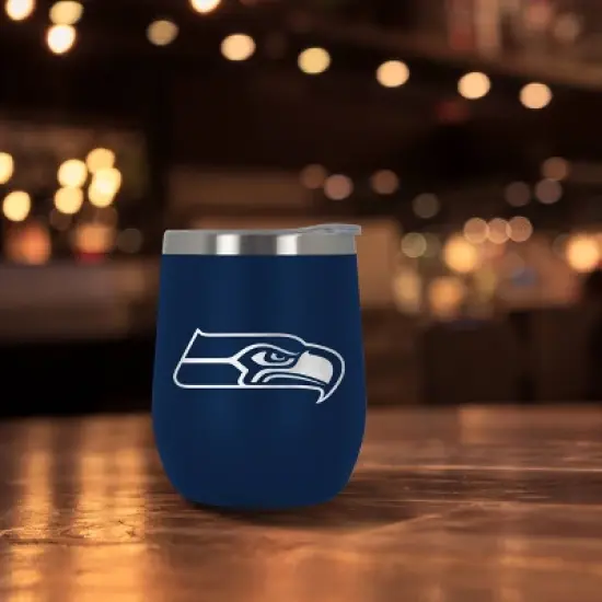 NFL Seattle Seahawks 10oz Team-Colored Wine Tumbler image {2}