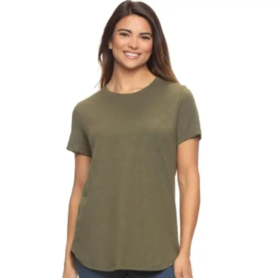 Felina Women's Slub Jersey Crew Neck T-Shirt image {9}