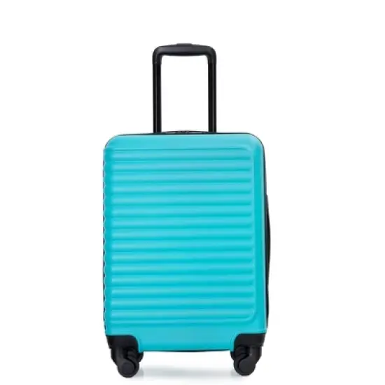 Gulches 20" Lightweight Carry-On Luggage, Spinner Wheels, Turquoise, Durable ABS Material image {12}