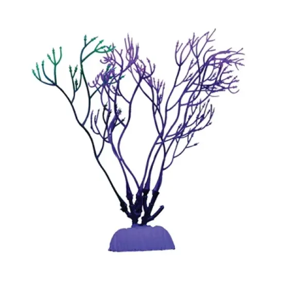 GloFish Red Fluorescent under Blue LED Light Algae Plant Aquarium Decor image {2}