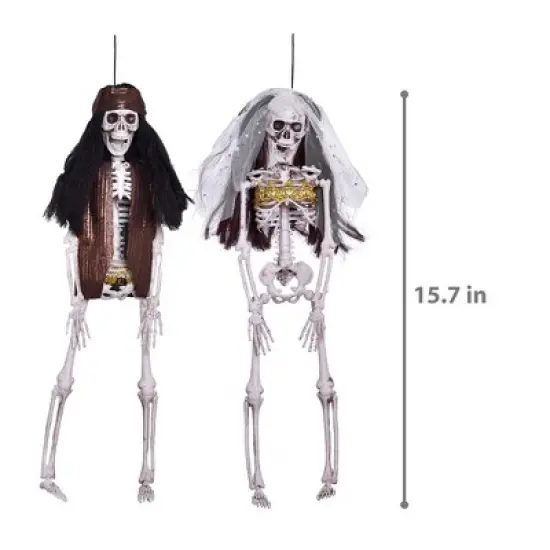 Nifti Nest 2 PCS Halloween Skeleton Lovers image {1}