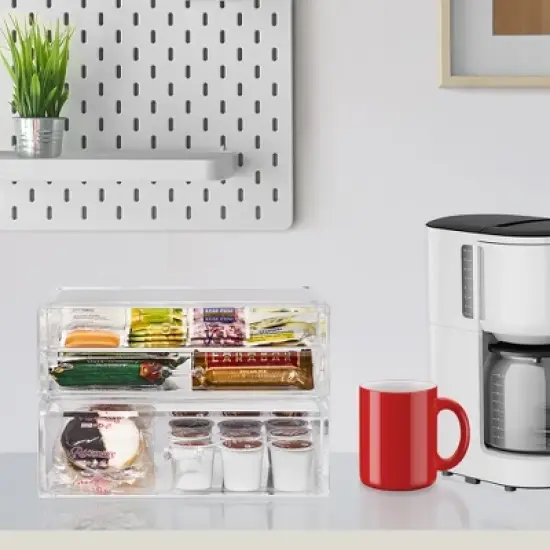 Sorbus Stackable Acrylic Drawers - Perfect for Organizing Makeup Palettes, Hair Accessories, Cosmetics & more image {5}