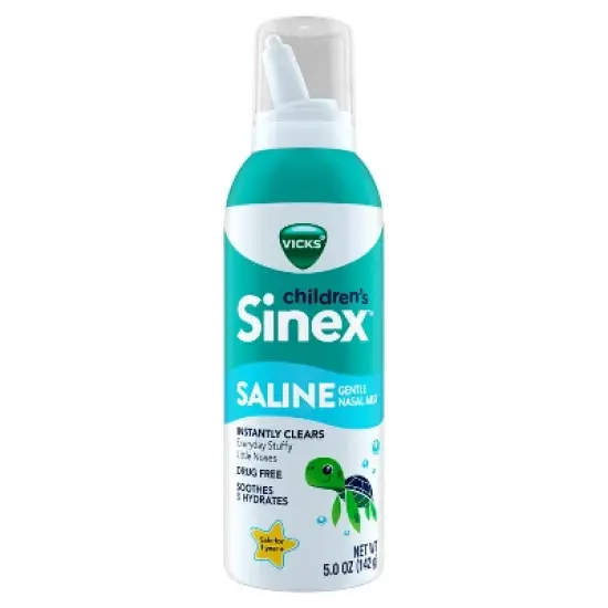 Vicks Sinex Children's Saline Nasal Spray Ultra Fine Mist - 5oz image {13}