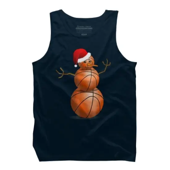 Men's Design By Humans Christmas Basketball By NekoShop Tank Top image {5}