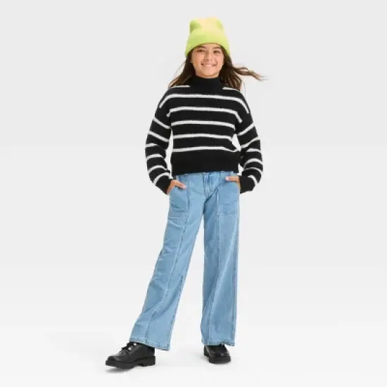 Girls' Mock Neck Pullover Sweater - art class&trade; image {2}