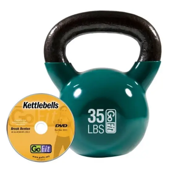 GoFit Kettlebell with Core DVD - Green (35 lbs.) image {2}