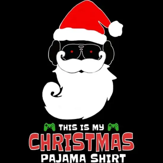 Men's Design By Humans This Is My Christmas Pajama Shirt Gamer Video Game Santa By TELO213 Tank Top image {1}