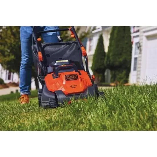 Black & Decker BEMW472BH 120V 10 Amp Brushed 15 in. Corded Lawn Mower with Comfort Grip Handle image {8}