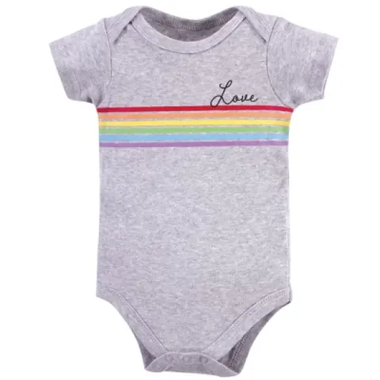 Little Treasure Cotton Bodysuits 5pk, Love Always Wins image {3}