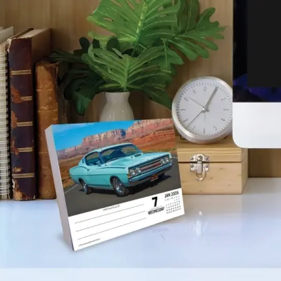 Willow Creek Press 5.5"x6.5" American Muscle Cars 2026 Box Calendar image {2}
