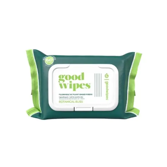 Goodwipes Botanical Bliss Flushable Wipes - 2pk/60ct image {3}