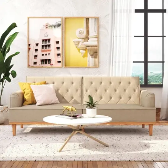 Stella Vintage Convertible Sofa Bed Futon - Mr. Kate image {6}