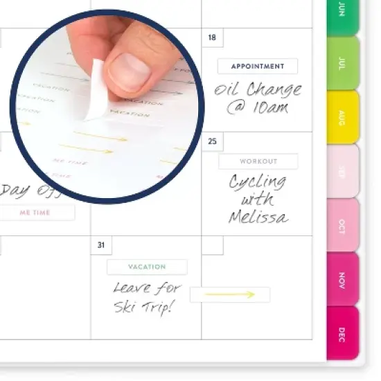 Emily Ley for At-A-Glance 2025 Weekly/Monthly Planner 11"x9.25" Stripe: Simplified Planner, Non-Toxic, Acid-Free Paper image {6}