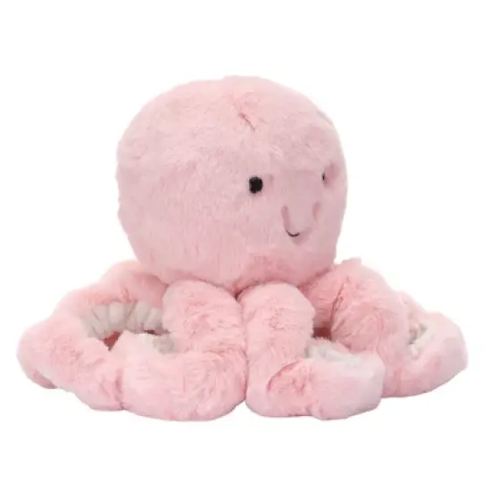 Lambs & Ivy Sea Dreams Pink Plush Octopus Stuffed Animal Toy - Bubbles image {2}