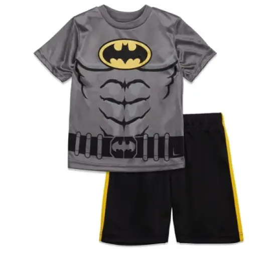 DC Comics Justice League Athletic Pullover T-Shirt and Mesh Shorts Outfit Set Toddler  image {8}