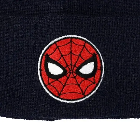 Spider-Man Mask Navy Cuff Beanie image {2}
