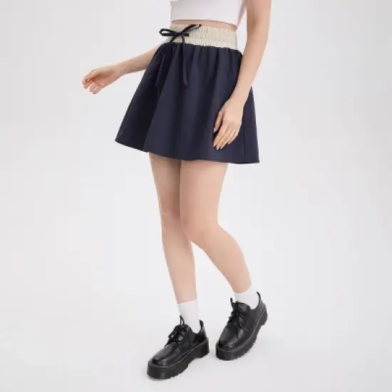 Women's High-Rise Mini Skort - Wild Fable&trade; Blue image {3}