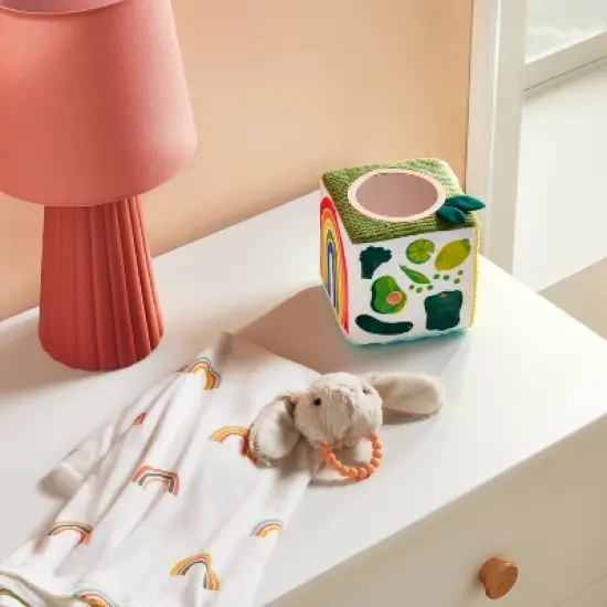 Fruit and Vegetable Interactive Plush Cube with Rabbit Rattle - Cloud Island&trade; image {1}