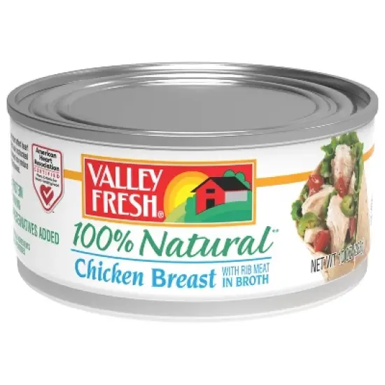 Valley Fresh White & Dark Chicken in Water - 10oz image {8}