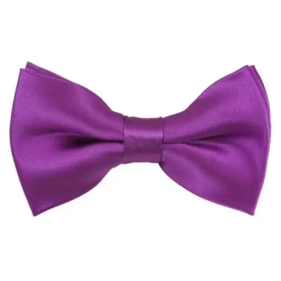 Men's Solid Color 2.5 W And 4.5 L Inch Pre-Tied adjustable Bow Ties image {45}