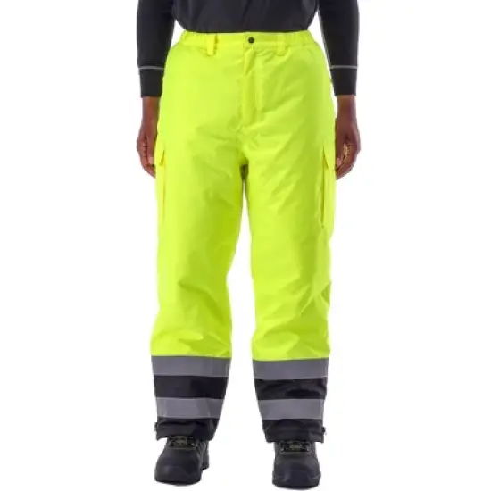 RefrigiWear Hi Vis Insulated Waterproof Comfort Stretch Work Pants image {1}