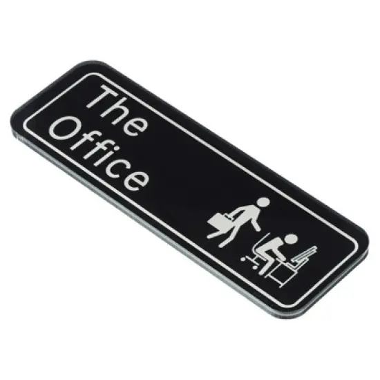 Unique Bargains Acrylic Self-Adhesive Smooth Home Business the Office Sign image {6}